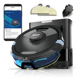 Shark Matrix Plus 2in1 Robot Vacuum & Mop with Sonic Mopping Black/Silver (RV2610WA) - Retail: $479
