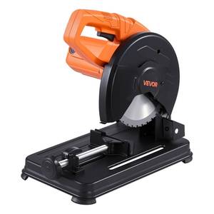 lot 2751 image: VEVOR Chop Saw, 7-14 in Stainless Steel Cold Cut Blade, 1200 W Motor, 4000 rmin Speed, 0-45° Adjustable Cutting Angle, Metal Cutting Chop Saw for Metal Square and Flat Tubes, I-Shaped Steels - Retail $78