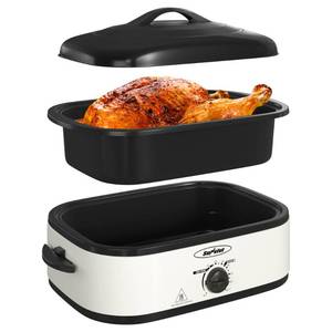 lot 2756 image: SUNVIVIPRO Electric Roaster Oven with Self-Basting Lid, Turkey Roaster Oven 14QT - Retail $62