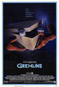 lot 4352 image: Gremlins Movie Poster Print (27 x 40) (Edges Arent Perfect)