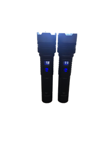 lot 9524 image: LED Digital Display Tactical Flashlight Set