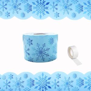 lot 9560 image: 2 Count of 65Feet Winter Snowflake Bulletin Board Border