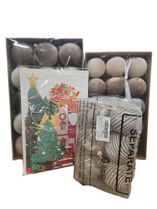 lot 10030 image: BUNDLED ORNAMENTS SETS, 42 Count and One Christmas Card