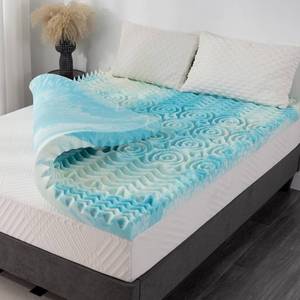 lot 15067 image: 3 Inch 5-Zone Memory Foam Mattress Topper Size Full - Retail $52