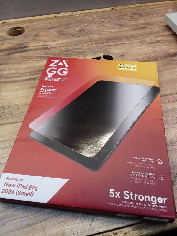 lot 30546 image: Zagg - InvisibleShield iPad Pro 11 Glass Elite Screen Proctetor - Retail $50