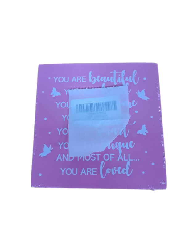 lot 31375 image: Girls Room Decor Butterfly Wooden Box Sign