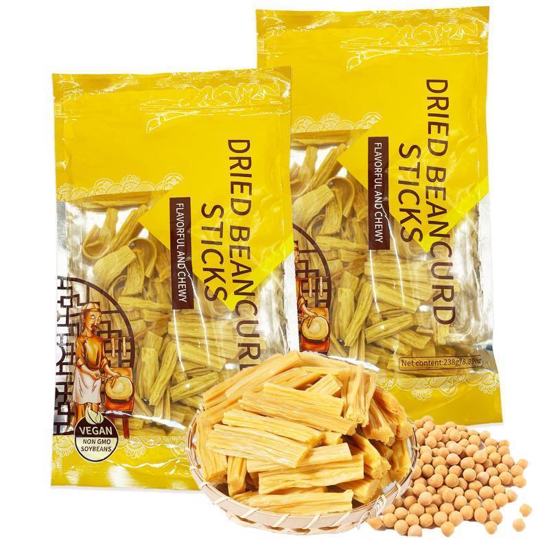 lot 180 image: Tofu Skin, Soy Products,Vegetarian,Handmade Dried Tofu Skin BEST BY AUGUST 20, 2026