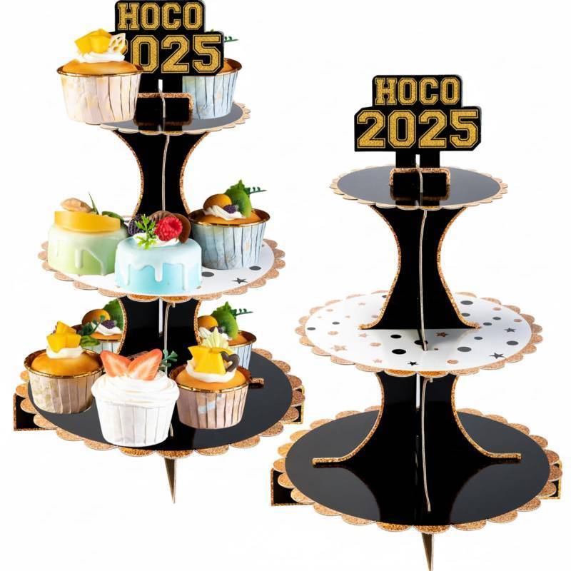 lot 31534 image: 2 Pack HOCO Thick Cardboard Cake Stand