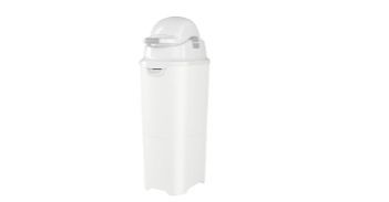 lot 2179 image: Foundations Tall Diaper Pail with Airtight Lid Retail $120