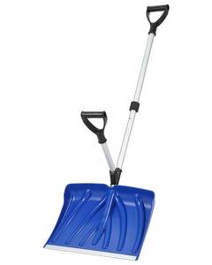 lot 2790 image: Snow Shovel, 18 Inch Blade, Lightweight Aluminum D-Ring Handle, 3.5LBS Ergonomic Design