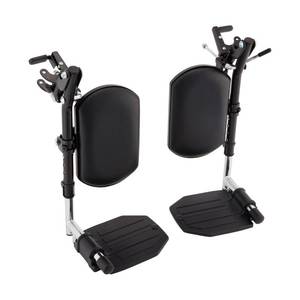 lot 2795 image: Invacare Wheelchair Elevating Legrest with Padded Calf Pads, Footrest with Swing Away Function