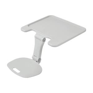 lot 2796 image: ECR4Kids The Surf Folding Portable Lap Desk, Large, Flexible Seating, Light Grey - Retail $50