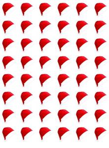 lot 4403 image: 48pcs Santa Hats for Children