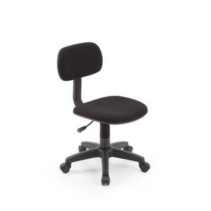 lot 4422 image: Hodedah Armless, Low-Back, Adjustable Height, Swiveling Task Chair with Padded Back and Seat in Black