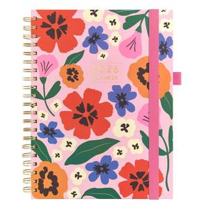 lot 9588 image: And Per Se 2026 Planner with Pattern, A4 Size-Daily, Weekly & 18-Monthly Planner, Daily Schedule, Monthly Tabs