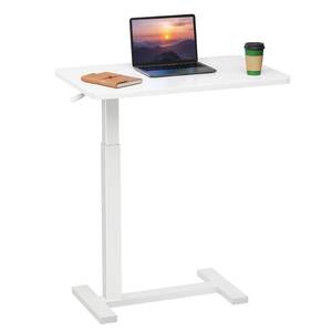 lot 15092 image: Overbed Bedside Table with Hidden Casters, Adjustable Rolling Laptop Table (See Pics)