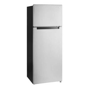 lot 1480 image: 7.2 cu. ft. Top Freezer Refrigerator in Fingerprint Resistant Stainless Steel Look - Retail $349