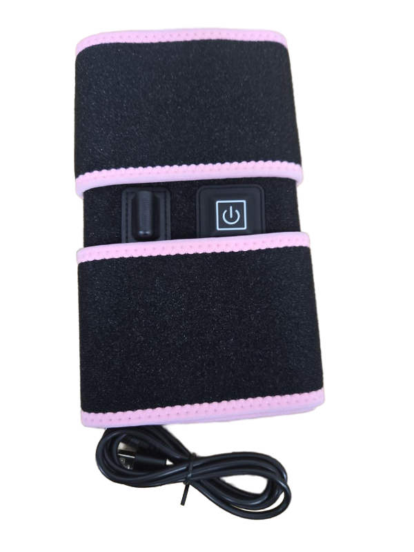 lot 9159 image: Heated Knee Brace Wrap, Portable USB Power Supply Knee Heating Pad WORKS