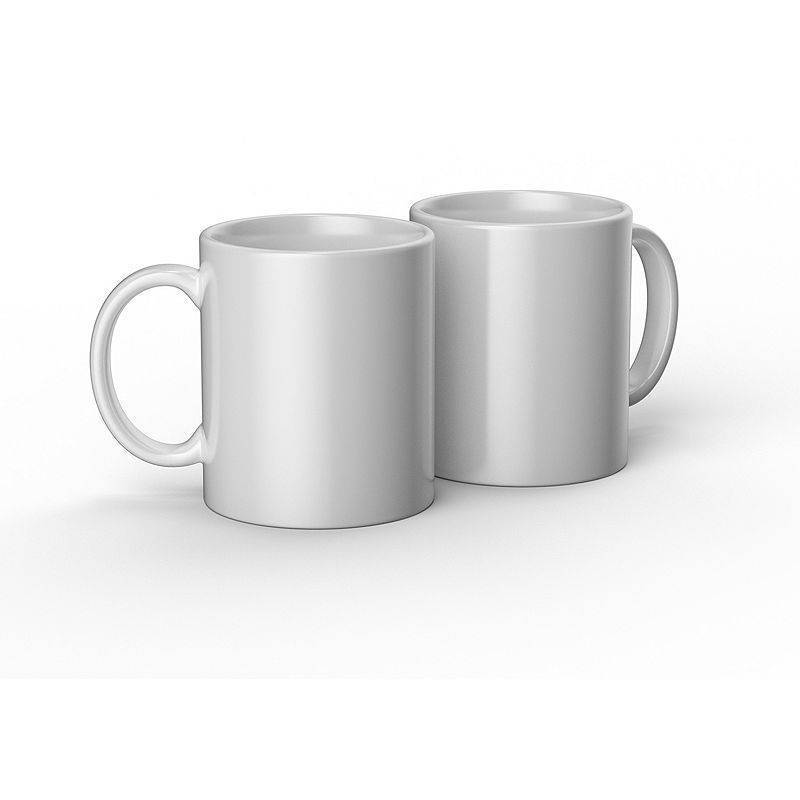 lot 2014 image: Pack of 2, Cricut 2ct Ceramic Mug Small Blank - White Sublimation Blanks, Small Ceramic Cups