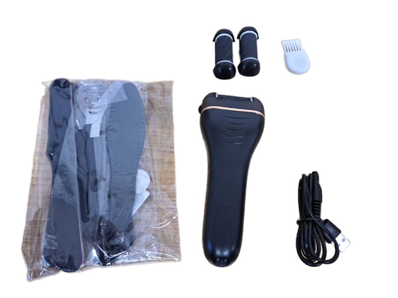 lot 4089 image: Foot Polisher Electric Foot File LED Display Body Washable Replaceable Grinding Head