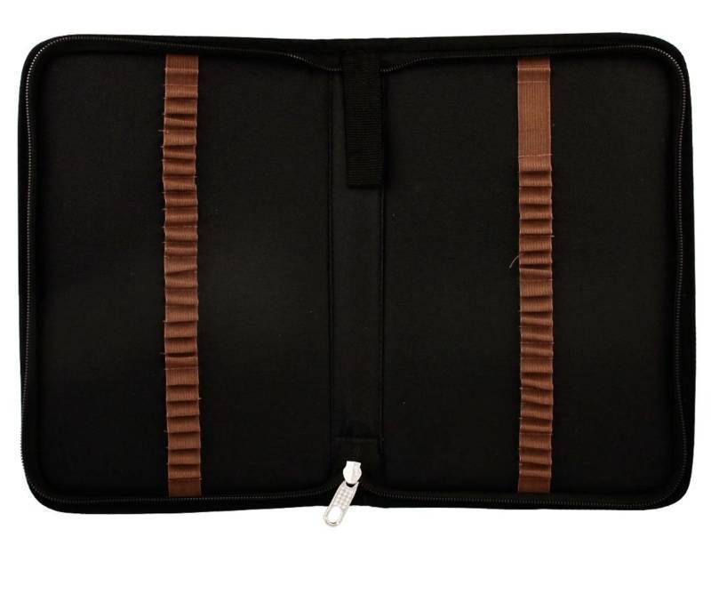 lot 9216 image: US Art Supply 48 Slot Zippered Nylon Pencil Carry Case - Size 11.4 x 7.6 x1.4 3 Count - Retail $30