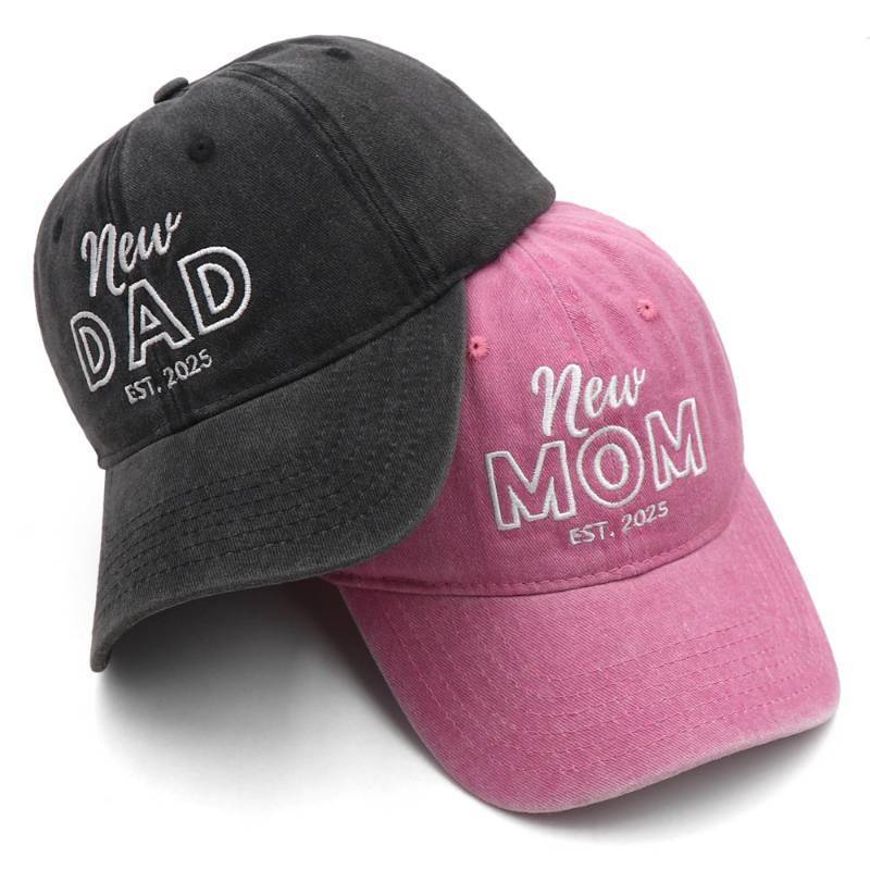 lot 9265 image: Mom and Dad Hats Est 2025  Embroidered Mom and Dad Hats