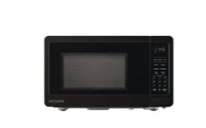 lot 2876 image: 0.7 Cu. Ft. 700-Watt Countertop Microwave Oven in Black (Not Working)- Retail $59