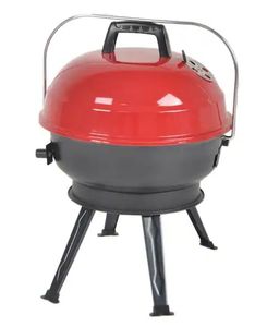 lot 2888 image: 14 in. Portable Charcoal Grill in Red CBT1702HDR