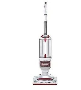 lot 2902 image: Shark NV501 Rotator Professional Lift-Away Upright Vacuum with HEPA Filter, Swivel Steering, LED Headlights, Wide Upholstery Tool, Dusting Brush & Crevice Tool, WhiteRed (Missing Handle Parts)- Retail $320