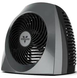 lot 4531 image: VornadoVH240 1500-Watt Gray Indoor Electric Fan Space Heater with Adjustable Thermostat , 3-Heat Settings, Safety Features