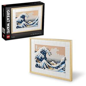 lot 4543 image: LEGO ART Hokusai The Great Wave Wall Art Adults Set 31208 (LOOSE PIECES, UNABLE TO CONFIRM IF ALL PARTS ARE PRESENT)