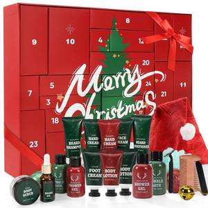 lot 4546 image: Advent Calendar 2025 Mens - 24PCS Beard Care Grooming Set