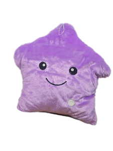lot 9756 image: Purple Star Plush Decorative Pillow - Retail $15