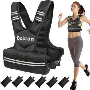 lot 10168 image: Weighted Vest for Men and Women, 4-10lb9-18lb Vest with 6 Ironsand Weights