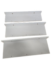 lot 10184 image: 16 inch Floating Shelves Wall Mounted, White Wood, Set of 3