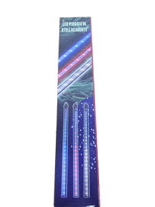 lot 10199 image: LED Meteor Shower Light Tubes BLUE