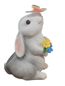 lot 10203 image: Bunny Garden Figurine with Butterfly