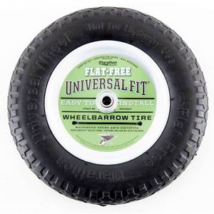lot 15197 image: Arnold 00270 Flat-Free Wheelbarrow Wheel  14.5 - Retail $50