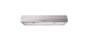lot 2391 image: 30 in. 320 CFM Convertible Under Cabinet Range Hood in Stainless Steel - Retail $179