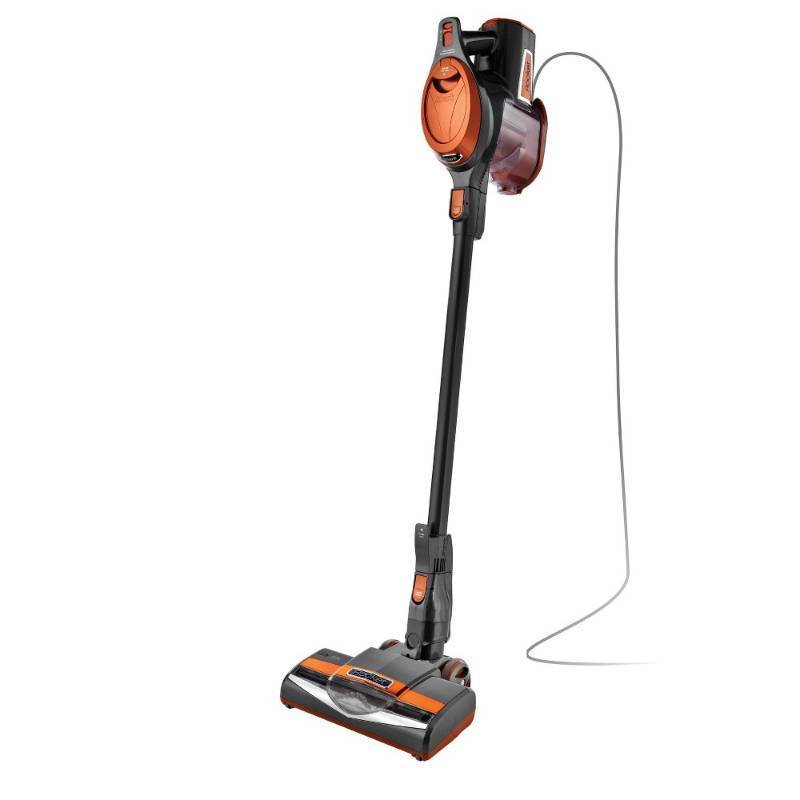 lot 2392 image: Shark Rocket Ultra-Light Corded Stick Vacuum HV301 8.5 Cleaning Path Orange - Retail $200