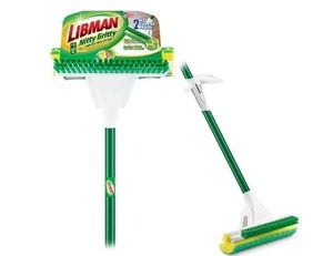 lot 2931 image: Libman Nitty Gritty Sponge Mop with Built-in Scrub Brush
