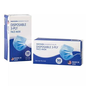 lot 4587 image: Daycon Essentials 3-Ply Face Mask (50 Count) 40 Boxes
