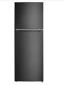 lot 8962 image: 10.1 cu. ft. Top Freezer Refrigerator in Black, Garage Ready (Cosmetic Damage) - Retail $479