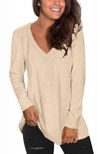 lot 9782 image: Long Sleeve T Shirts for Women -Beige Size- M