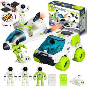 lot 10226 image: TOY Life Space Rocket Toys for Kids Shuttle Toy with Astronaut Figure and Rover