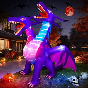 lot 10228 image: Max Fun Halloween Inflatables Dragon Decorations with LED