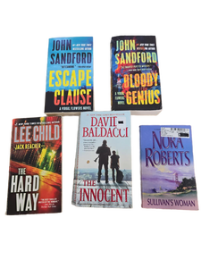 lot 10232 image: Popular Mystery Thriller Book Collection - 5 Paperbacks