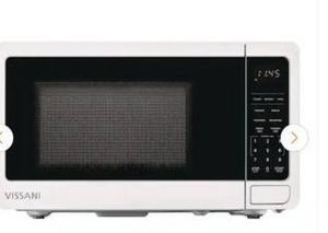 lot 15227 image: Vissani 0.7 cu. ft. Countertop Microwave - Retail $59