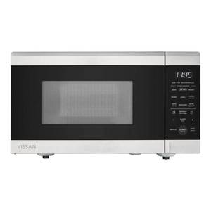 lot 15230 image: 19 in. 0.9 cu. ft. 900-Watt Countertop Microwave Oven in Stainless Steel with Convection and Air Fry - Retail $120