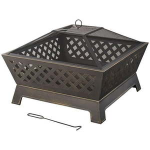 lot 15239 image: Tipton 34 in. Steel Deep Bowl Fire Pit in Oil Rubbed Bronze - Retail $179